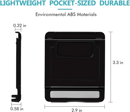 Vista 2 de COOLOO Soporte para teléfono celular, paquete de 4, soporte para tableta multiángulo, soporte universal para escritorio, teléfono compatible con 13