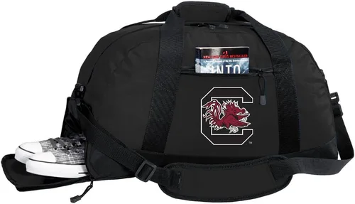 Vista 59 de Texas A&M Bolsa de lona - Texas A&M Aggies - Bolsas de gimnasio con bolsillo para zapatos, Negro