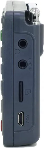 Vista 5 de Kaito KA110 Radio meteorológica compacta digital AM/FM NOAA y reproductor de MP3 con lector de tarjetas Micro-SD