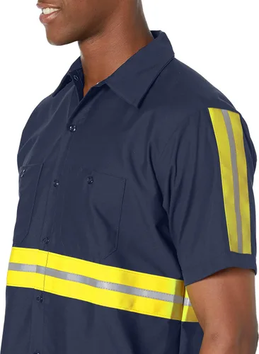Vista 3 de Red Kap Mens Performance Tech 2 Piece Lined Collar Shirt