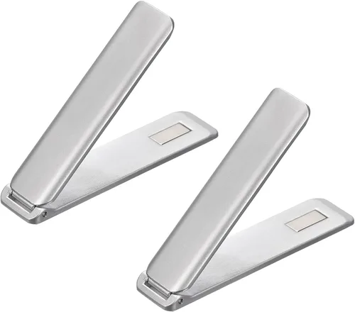 Vista 8 de uxcell Soporte para teléfono celular, paquete de 2 soportes de escritorio horizontales y verticales, soporte magnético de ángulo ajustable