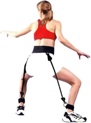 Vista 3 de Entrenador de Salto Vertical Bandas de Resistencia para Salto Fuerza de Piernas Baloncesto Voleibol Fútbol Americano Tenis Entrenamiento de Agilidad