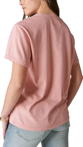 Vista 2 de Lucky Brand Camiseta estilo boyfriend, bordado Bowie para mujer
