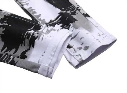 Vista 25 de Enrica Pantalones vaqueros estampados casuales para hombre
