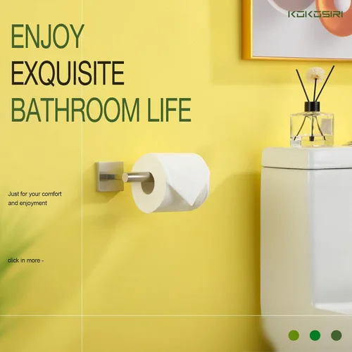 Vista 8 de KOKOSIRI Toalleros de 32 pulgadas, toalleros para baño, baño, soporte para papel higiénico, soporte para rollo de papel higiénico, níquel cepillado