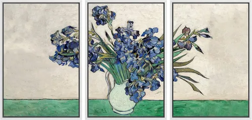 Vista 95 de wall26 Lienzo enmarcado para pared, juego de arte con flores de almendra de Vincent Van Gogh, naturaleza, ilustraciones de área silvestre, bellas