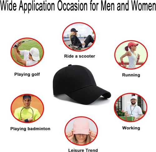 Vista 7 de PFFY Paquete de 2 gorras de béisbol para hombre y mujer