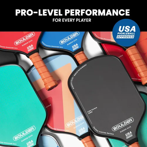 Vista 3 de Boulder Carbon Fiber Pickleball Paddle T700 Carbon Fiber USAPA Approved, with Honeycomb Polymer Core Pickleball Racket for Beginner &