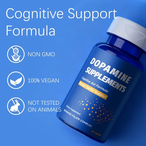 Vista 3 de Suplemento alimenticio para el cerebro de dopamina - Enfoque mejorado y claridad mental, energía cerebral y apoyo de neurotransmisores (1)