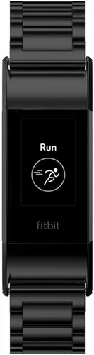 Vista 4 de Maxjoy Bandas de carga compatibles con Fitbit: Correa de metal Charge 4/3 SE, repuesto de correa de pulsera de acero inoxidable, tamaños
