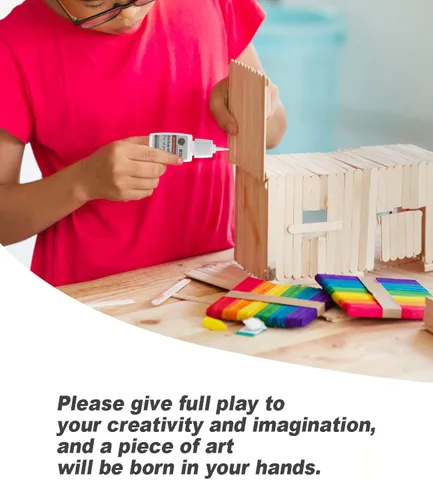 Vista 6 de Super pegamento para manualidades, adhesivo fuerte al instante para manualidades, modelo, miniaturas, Lego, álbumes de recortes, fabricación