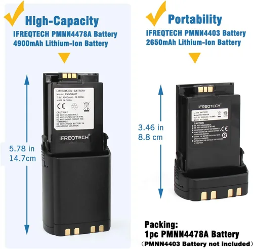 Vista 6 de Batería PMNN4403 para Motorola APX7000 APX6000 APX8000 SRX2200N Radio Batería NNTN8930 Pmnn4486a NNTN7038A NNTN7038B 2650mAh