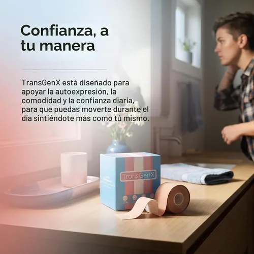 Vista 7 de Universal Body Labs TransGenX Tape - La mejor carpeta Trans FTM para encuadernación de pecho (paquete de 2)
