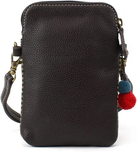 Vista 4 de CHALA Farm Animal Collection Cell Phone Crossbody Purse-Women PU LeatherCanvas Multicolor Handbag with Adjustable Strap