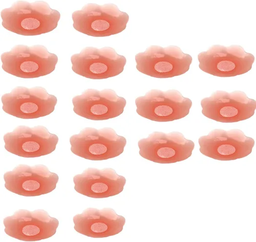 Vista 25 de ICEGIA Fundas para pezones para mujer, impermeables, reutilizables, ultra finas y adhesivas de silicona para pezones, pétalos