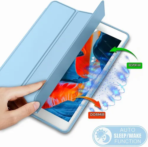 Vista 4 de iMieet - Funda para iPad de 9ª generación 2021/iPad de 8ª generación 2020 de 10.2 pulgadas con soporte para lápices, funda para iPad de 7ª