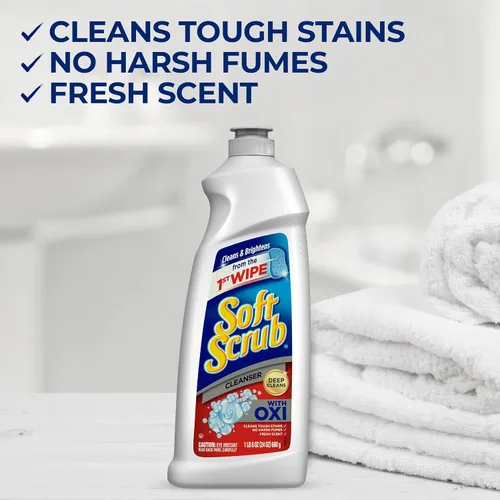 Vista 7 de Soft Scrub Limpiador Multiusos para Cocina y Baño con Oxi, 36 onzas (paquete de 6)