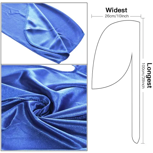Vista 25 de Paquete de 3 piezas de durags sedosas para ondas de hombres, de regalo 1 gorra para marcar las ondas, talla única
