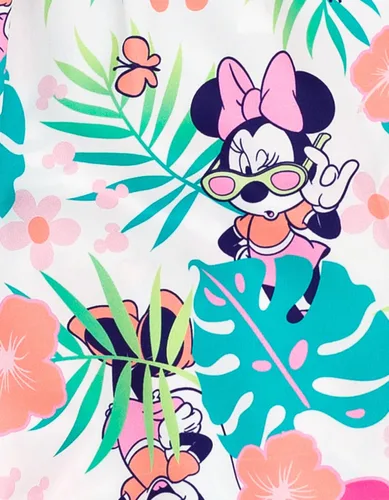 Vista 3 de Disney Minnie Mouse Mickey Mouse - Mameluco sin mangas para niñas pequeñas y grandes