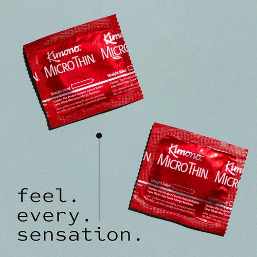 Vista 6 de Kimono Condones MicroThin 'Barely There', látex sensible, nuestro condón más delgado, 3