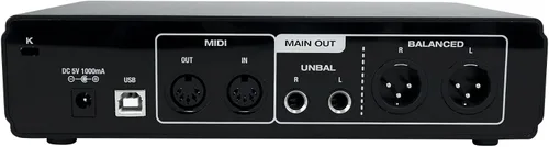 Vista 2 de Interfaz de grabación USB Rockville R-TRACK 2x2, 24 bits 192KHz, 2 micrófonos Pres 48V Phantom Power, MIDI I/O, Hi-Z Input, ASIO Driver, XLR/1/4