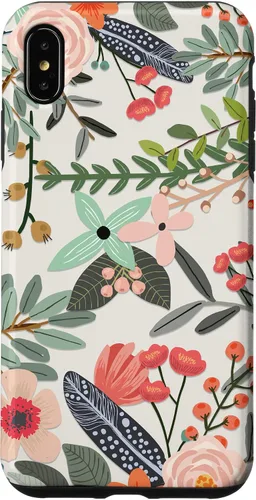 Vista 11 de Cute Colorful Garden Botanical Floral Pattern Case for iPhone 17
