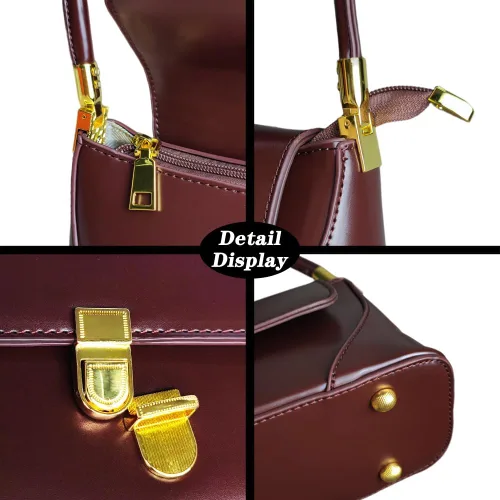 Vista 5 de Bolso de hombro vintage para mujer, monederos para mujer