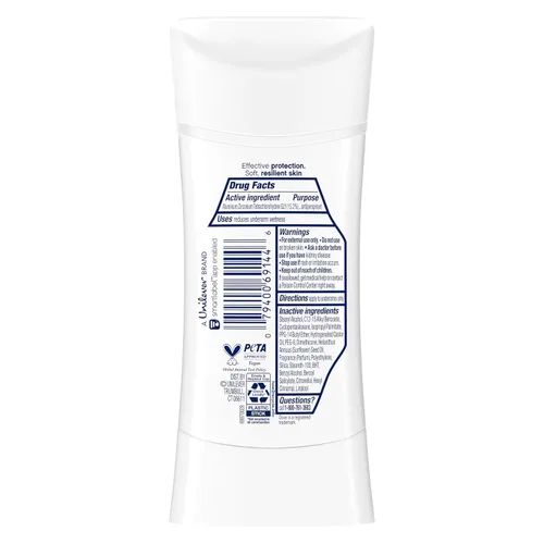 Vista 2 de Dove Advanced Care Antitranspirant Stick Rejuvenate Pear 4PK 2.6 oz Cuidado avanzado de 72 horas de protección contra el sudor y el olor.
