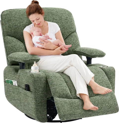 Vista 13 de Mecedora para guardería reclinable eléctrico con reposabrazos de Gris