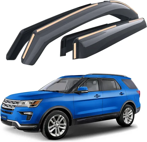Vista 9 de Goodyear - Deflectores de ventana de canal irrompibles para Ford EcoSport 2018-2022, protectores para la lluvia, viseras para la ventana del auto