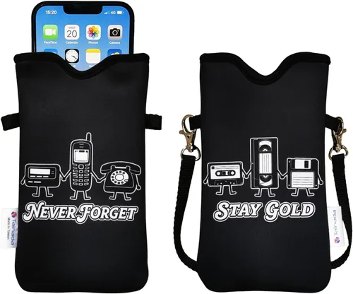 Vista 80 de Tainada Funda Estuche Bolsa de Neopreno para Teléfono para Hombres y Mujeres con Correa Cruzada/Cordón para el Cuello para iPhone 17/16/15 Pro Max