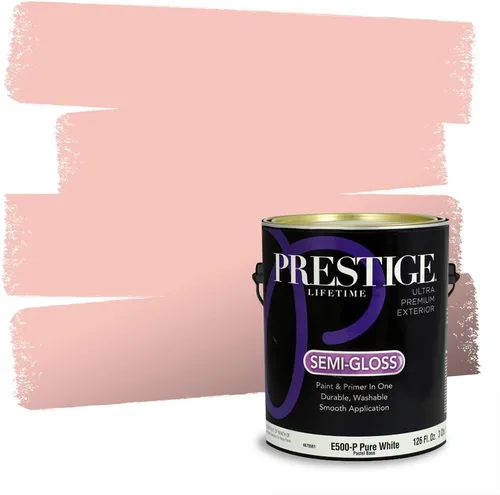 Vista 32 de Prestige Paints Pintura exterior e imprimación en uno, 1 galón, plano, coincidencia comparable de Valspar* Amber Rose*