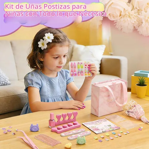 Vista 7 de Juego de 144 uñas postizas a presión, bonitas uñas acrílicas para regalo Linda estrella.