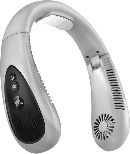 Vista 10 de Aire acondicionado de cuello, ventilador de cuello portátil con placa de Negro