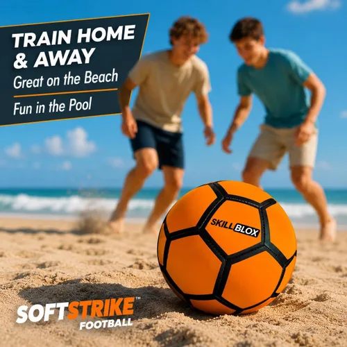 Vista 7 de Skill BLOX SoftStrike Home - Balón de fútbol para entrenamiento de habilidades en interiores, regalos de fútbol para niños, pelota de habilidades