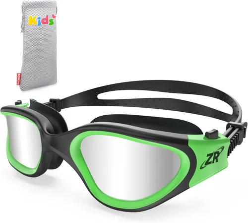 Vista 14 de ZIONOR Gafas de natación para niños, G1 MINI con protección UV, polarizadas, antivaho, para edades de 6 a 14 años Glare-Reducing Polarized Lenses