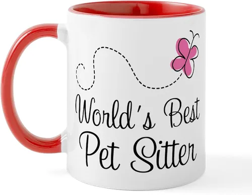 Vista 10 de CafePress Pet Sitter Worlds Best - Taza de café de cerámica (11.0 fl oz)