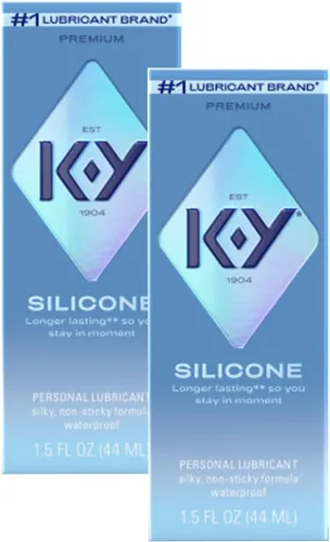 Vista 16 de K-Y Lubricante de silicona, lubricante personal premium, fórmula a base