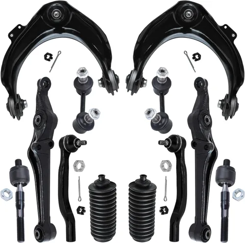 Vista 17 de Detroit Axle - Kit de extremo delantero para Hyundai Sonata XG350 XG300 Kia Optima, 2 brazos de control superiores con juntas de bola, 2 brazos