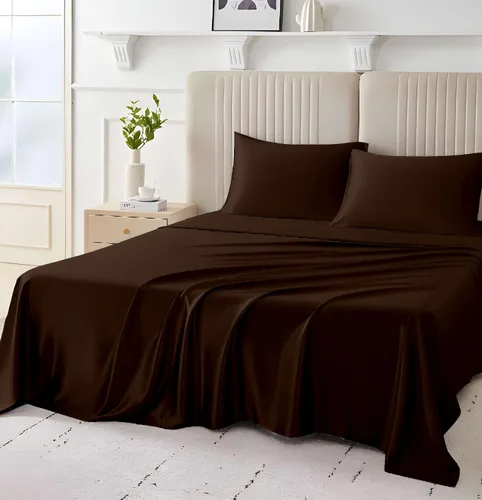 Vista 9 de Giza Sheets Twin – Sábanas de 100% algodón egipcio Giza – Sábanas para colchón de hasta 18 pulgadas de profundidad – 4 piezas de sábanas de algodón