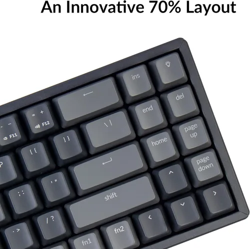 Vista 5 de Keychron K14 70% diseño 72 teclas Bluetooth inalámbricoUSB teclado mecánico con cable para Mac con Gateron G Pro interruptor