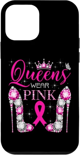 Vista 16 de iPhone 16 Queens Wear Rosa Concientización del Cáncer de Mama Estuche de Cinta Rosa