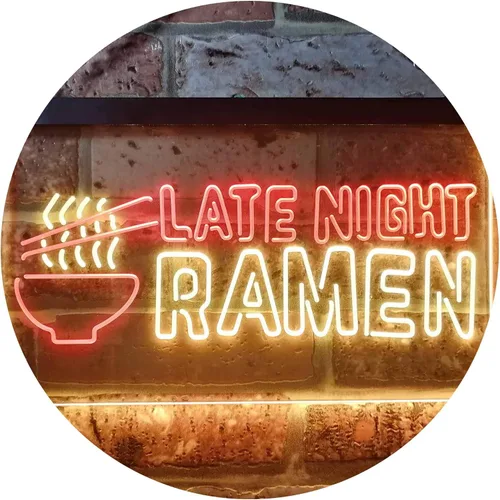 Vista 14 de ADVPRO Letrero de neón LED de doble color para ramen japonés de ramen, azul y rojo, 12 "x 8.5" st6s32-i3305-br