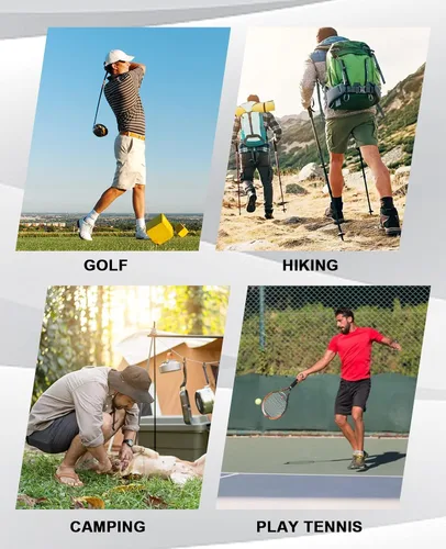 Vista 6 de Men's Golf Flat Shorts Hiking Cargo Shorts Men Classic-Fit UPF50+ with Waterproof Lightweight Quick Dry Stretch