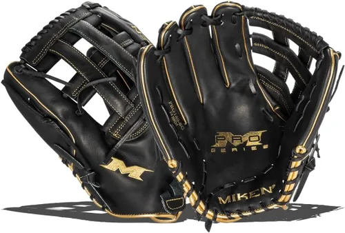 Vista 26 de Miken Pro Series - Guantes de sóftbol de lanzamiento lento, 13 pulgadas, blanco/rojo