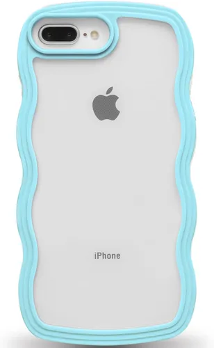 Vista 144 de Anuck Funda para iPhone 13 Pro con borde ondulado, diseño trasero transparente, agarre antideslizante, forma de marco rizado ondulado, a prueba