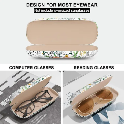 Vista 3 de Estuche para lentes, funda protectora rígida para gafas, unisex, para mujeres y hombres