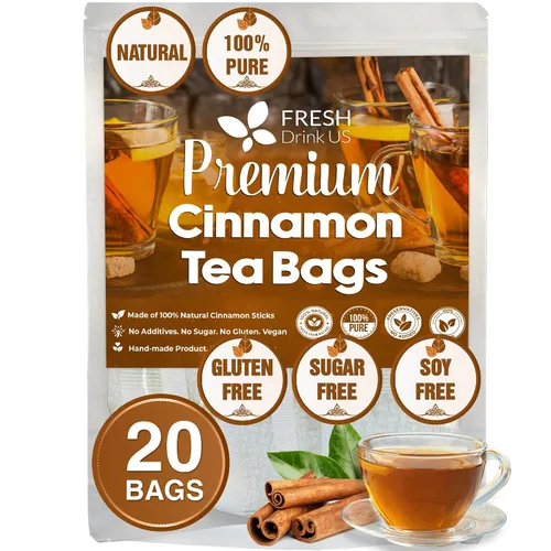 Vista 20 de FreshDrinkUS, 40 bolsas de té de raíz de bardana premium, 100% natural y puro de raíz de bardana. Fabricado con bolsas de té de material natural.