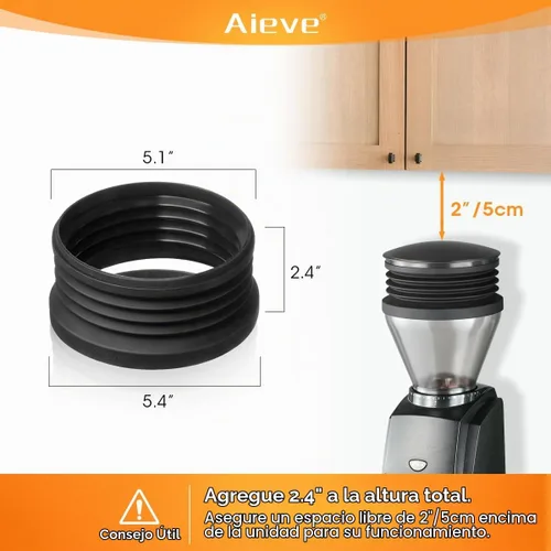Vista 4 de Aieve Fuelle de tolva de café de silicona para Baratza Encore ESP/Virtuoso