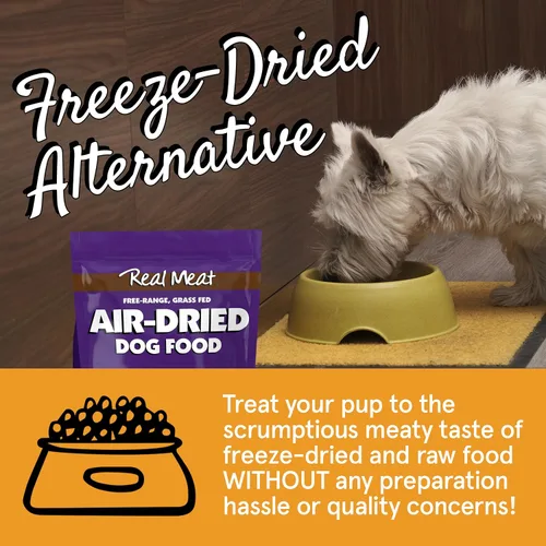 Vista 5 de TRMC Real Meat - Comida para perros secada al aire con cordero real - Cuatro bolsas de 5 libras de comida para perros de carne real sin granos